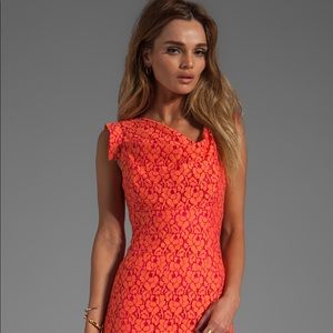 Black Halo Jackie-O Cotton Raschel Dress